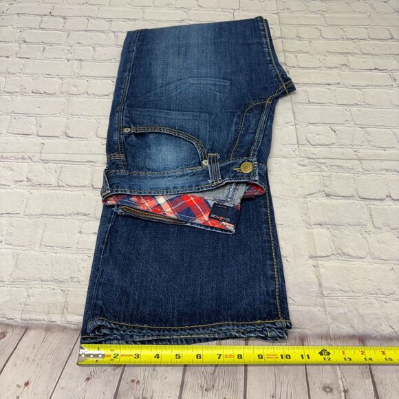 Vintage Energie Men Straight Jeans Size 33 Blue Denim Y2K Distressed D049 -26 - Picture 8 of 16